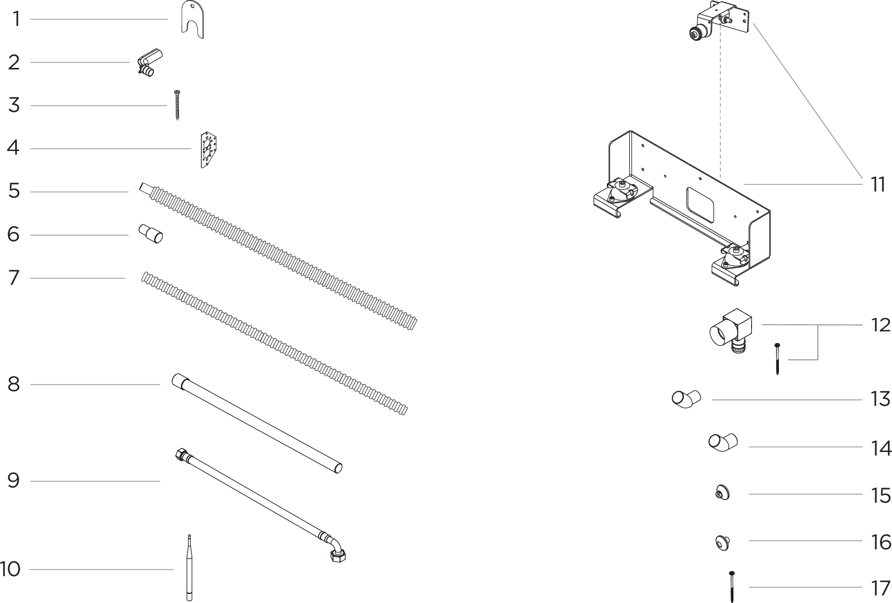 Fixture kit - væg