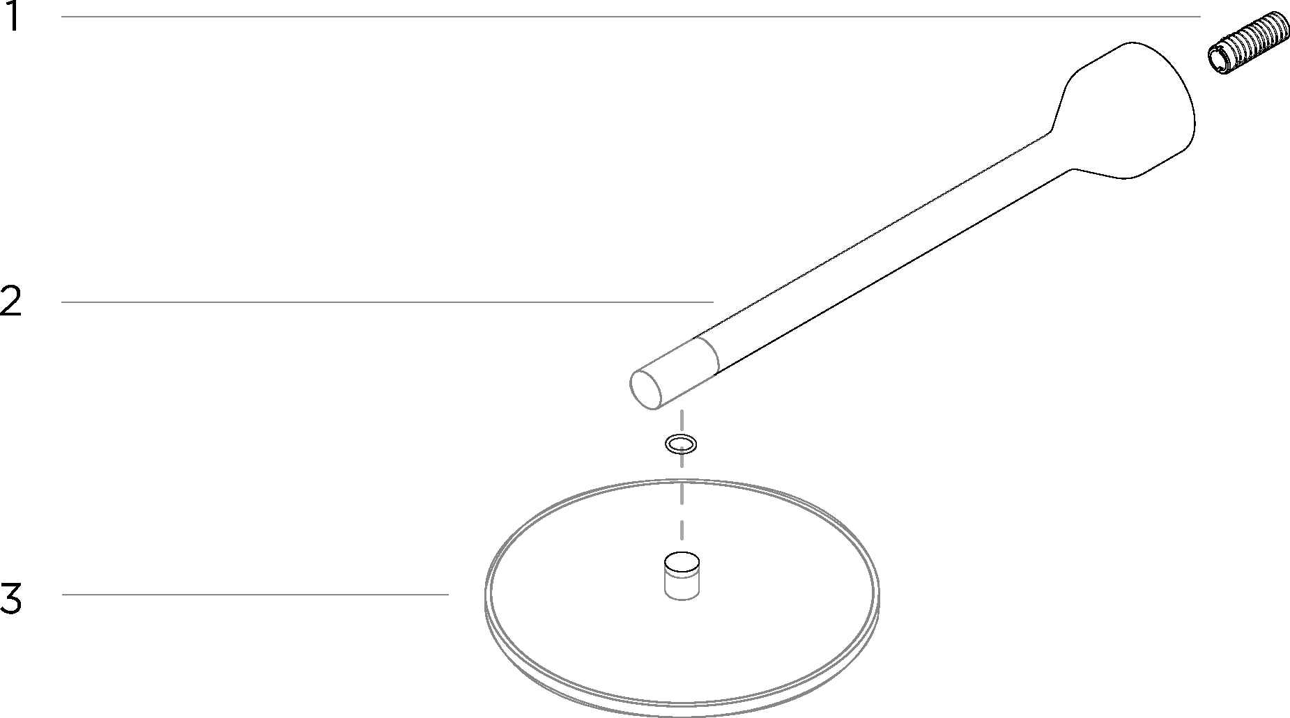 Component Overview, Technology kit - Black or white shower head