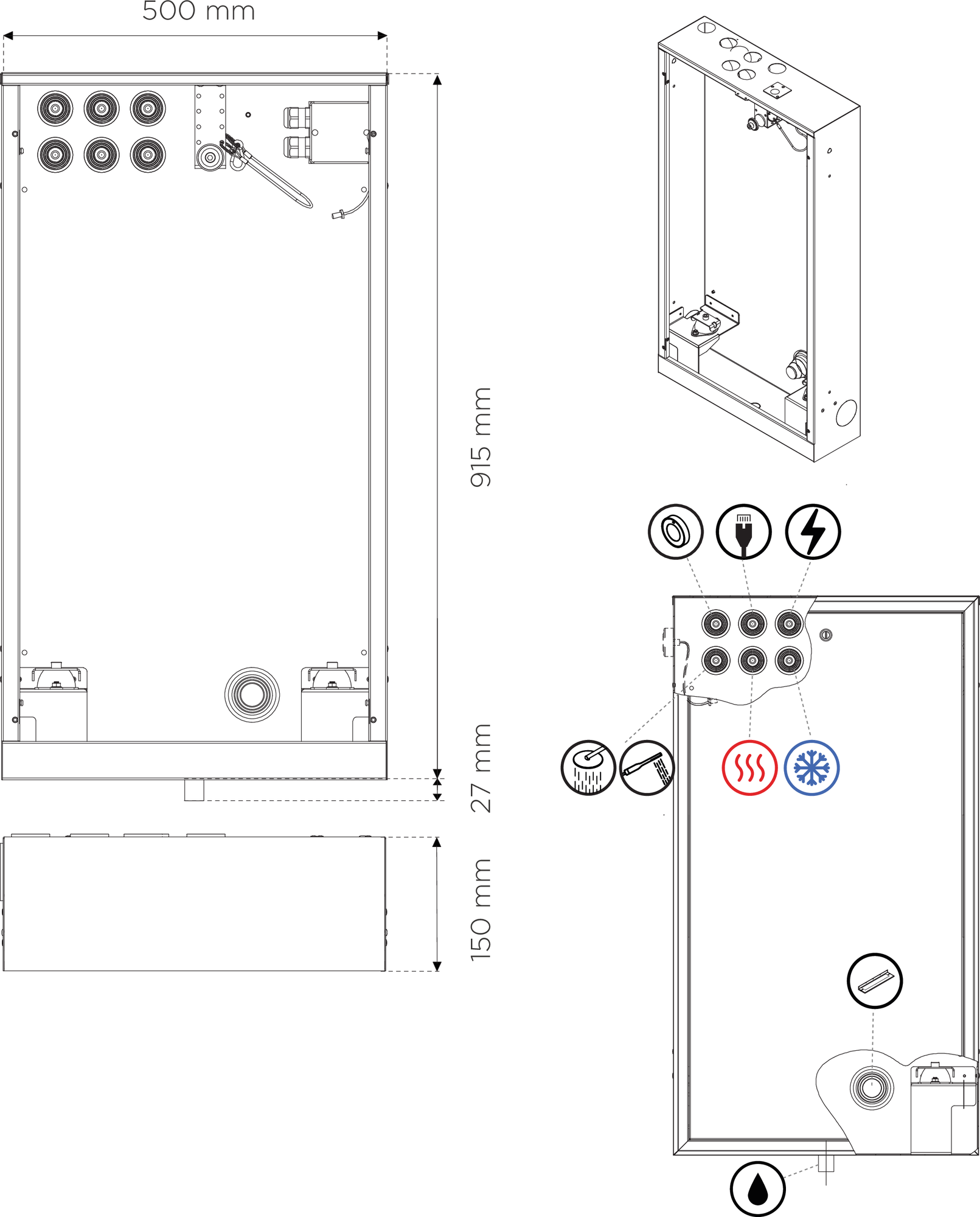 210323_Remote_Cabinet_R3_Wall_mount_Kit_measurements_Millimeter.eps