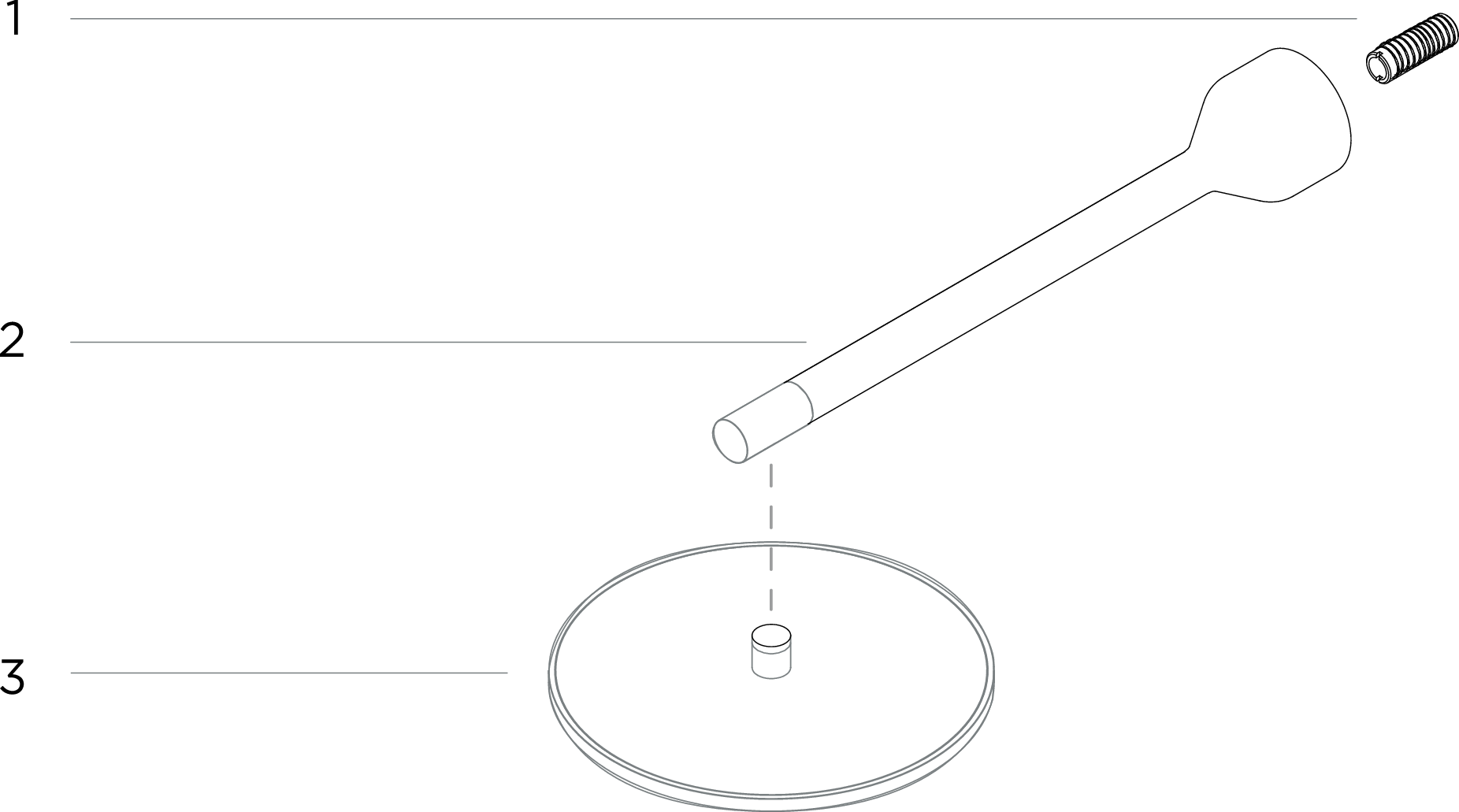 Vue d’ensemble des composants, kit système – pommeau de douche noir ou blanc