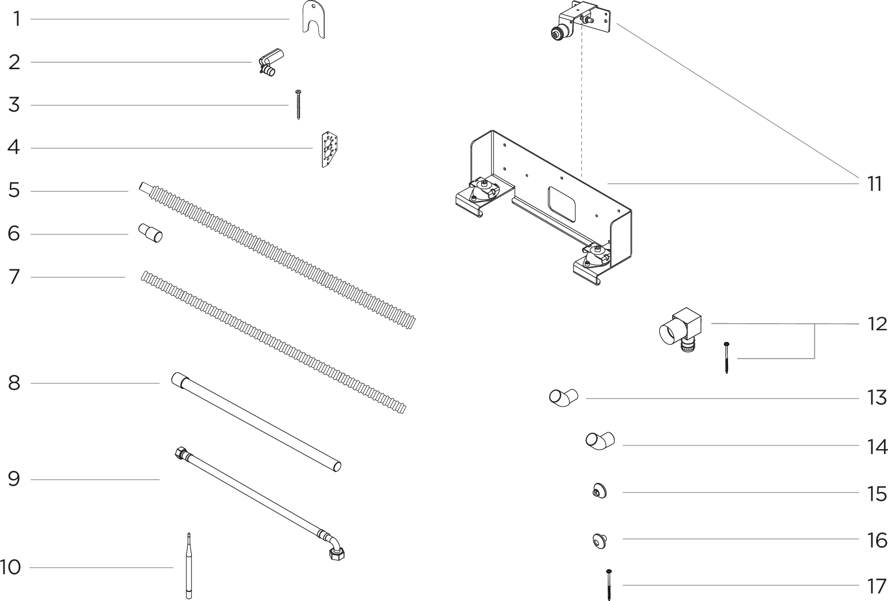 Kit de fixation – systèmes muraux