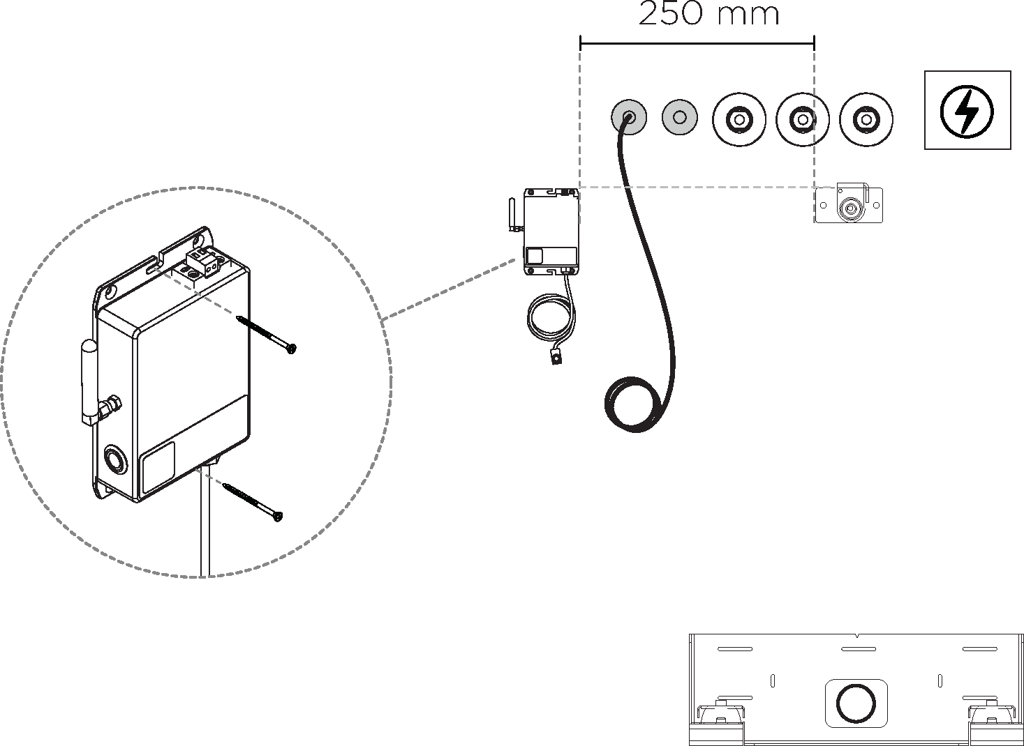 230621_Basic_amplifier_to_wall_2_screws.eps